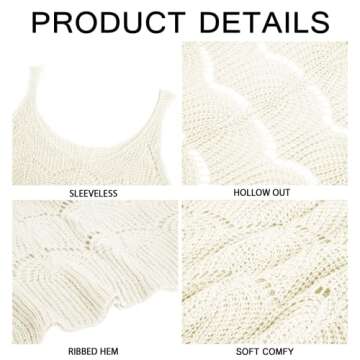 Womens Sexy Crochet Cover Up Swimwear Mesh Dress See Through Fishnet Beach Swimsuit Top White