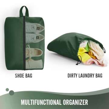 Veken 6 Set Packing Cubes for Suitcases, Travel Organizer Bags for Carry on Luggage, Suitcase Organizer Bags Set for Travel Essentials Travel Accessories in 4 Sizes(Extra Large, Large, Medium, Small)