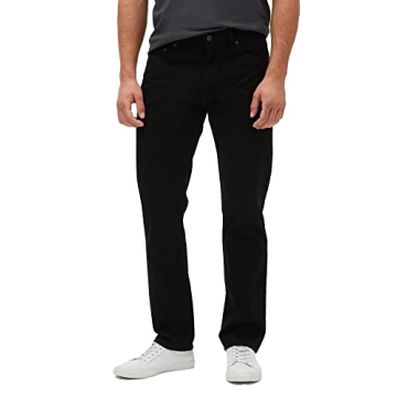 GAP Mens Straight Fit Jeans, True Black, 36W x 32L US