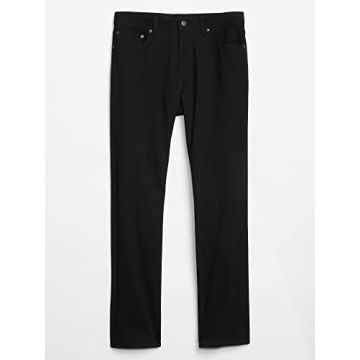 Gap Mens Straight Fit Jeans in True Black - Sustainable & Versatile