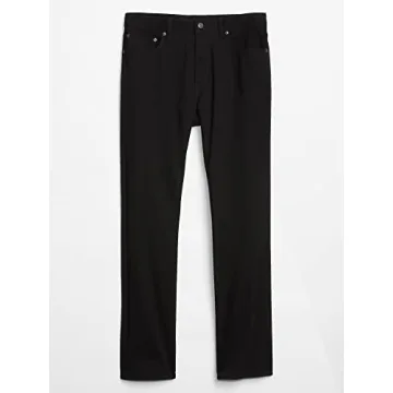 Gap Mens Straight Fit Jeans in True Black - Sustainable & Versatile