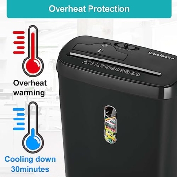 Woolsche 10-Sheet Home Office Paper Shredder Efficient & Quiet
