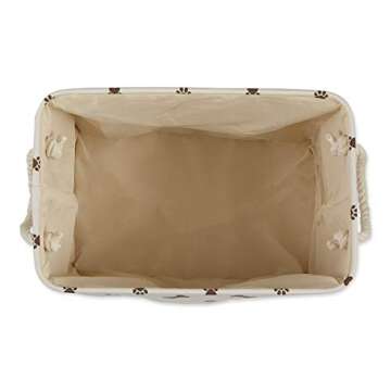 Bone Dry Medium Pet Storage Bin with Paw Print Design