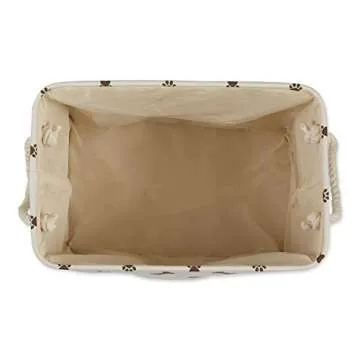Bone Dry Medium Pet Storage Bin with Paw Print Design