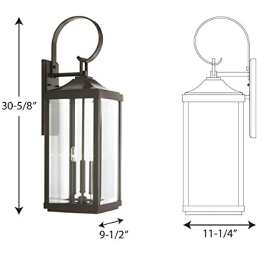 Gibbes Street Collection Outdoor Antique Bronze Lantern