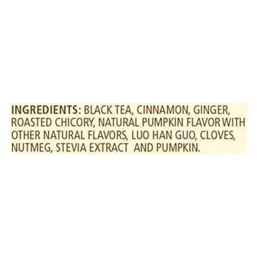 Celestial Seasonings Black Tea, Sweet Harvest Pumpkin, Contains Caffeine, 18 Count (Pack of 6)