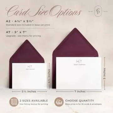 Curio Press Modern Personalized Stationery Set - Custom Cards