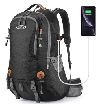 G4Free 50L Waterproof Hiking Backpack with Rain Cover for Outdoor Adventures
