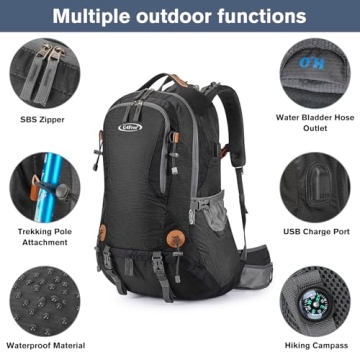 G4Free 50L Waterproof Hiking Backpack for Outdoor Adventures