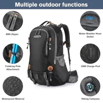 G4Free 50L Waterproof Hiking Backpack for Outdoor Adventures