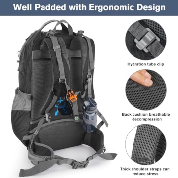 G4Free 50L Waterproof Hiking Backpack for Outdoor Adventures