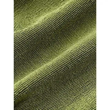 LYANER Women's Sexy Deep V Neck Slim Fitted Strap Crop Cami Tank Sleeveless Top Green Medium