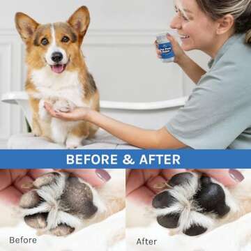 Dog Paw Balm Dog Paw Cream and Lotion - Moisturizes, Heals & Soothes Irritated Paws & Elbows, Protects from Cracks & Wounds