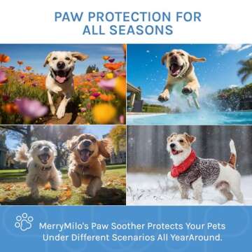 Dog Paw Balm Dog Paw Cream and Lotion - Moisturizes, Heals & Soothes Irritated Paws & Elbows, Protects from Cracks & Wounds