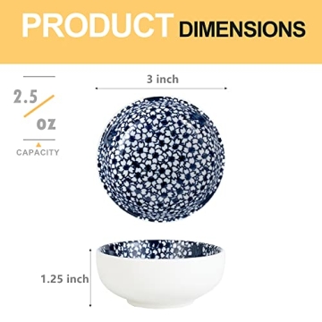 Stylish Ceramic Dipping Bowls Set for Sauces and Snacks