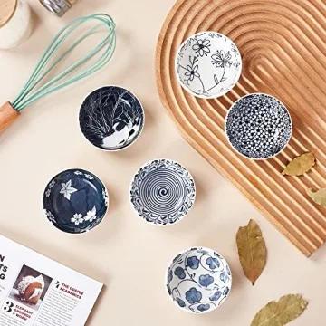 Stylish Ceramic Dipping Bowls Set for Sauces and Snacks