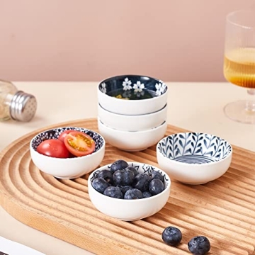 Stylish Ceramic Dipping Bowls Set for Sauces and Snacks