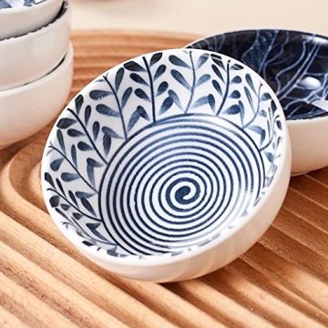Stylish Ceramic Dipping Bowls Set for Sauces and Snacks