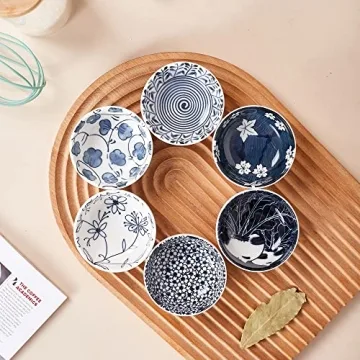 Stylish Ceramic Dipping Bowls Set for Sauces and Snacks