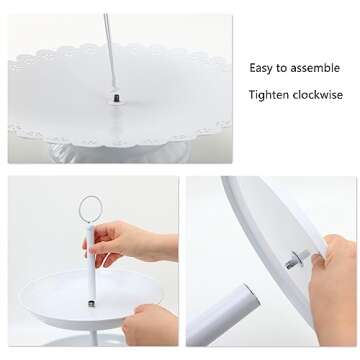 LIFESTIVAL 5 Pack Cake Stands Set for Elegant Displays