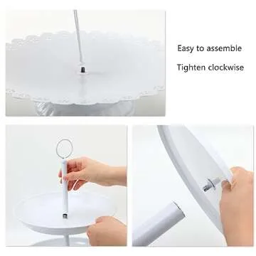 LIFESTIVAL 5 Pack Cake Stands Set for Elegant Displays