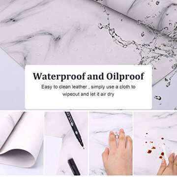 Large PU Leather Desk Pad - Elegant & Waterproof Design