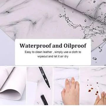 Large PU Leather Desk Pad - Elegant & Waterproof Design