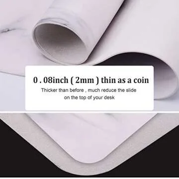 Large PU Leather Desk Pad - Elegant & Waterproof Design