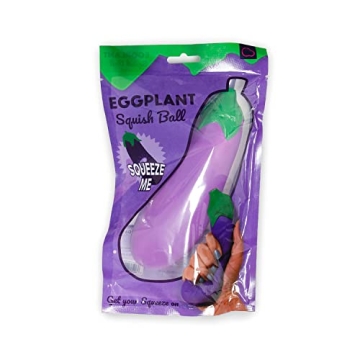 Aubergine Egg Plant Stress Ball for Fun Stress Relief