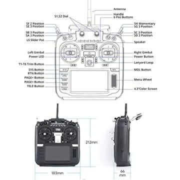 RadioMaster TX16S MKII V4.0 2.4G 16CH Hall Gimbals Transmitter Remote Control ELRS 4in1 Version Support EDGETX and OPENTX (TX16SMKII-4IN1-M2)