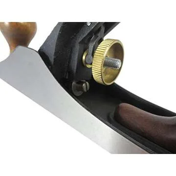 Taytools 469607 Jack Smoothing Bench Hand Plane #5, 14-1/4 Inch Sole, Ductile Cast Body, Lapped Sides and Bottom, Blade RHC 55-60, Sapele Handle and Tote
