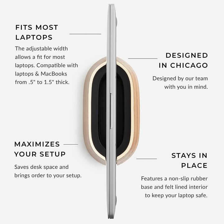 Adjustable Vertical Laptop Stand for MacBook & More