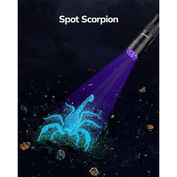 Morpilot Blacklight Flashlights uv Flashlight,12 LED 395nm Ultraviolet Blacklight 2 PCS Black Light Flashlight Mini, Torch Light Pet Urine Detector Light for Dog/Cat, Dry Stains,Resin Curing,Bed Bug