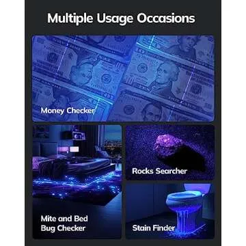 Morpilot Blacklight Flashlights uv Flashlight,12 LED 395nm Ultraviolet Blacklight 2 PCS Black Light Flashlight Mini, Torch Light Pet Urine Detector Light for Dog/Cat, Dry Stains,Resin Curing,Bed Bug