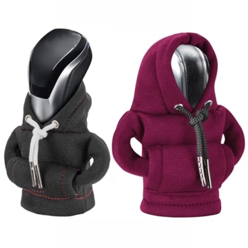 Gear Shift Hoodie Cover, Universal Shift Knob Hoodie, Mini Hoodie for Car Shifter, Automotive Interi...