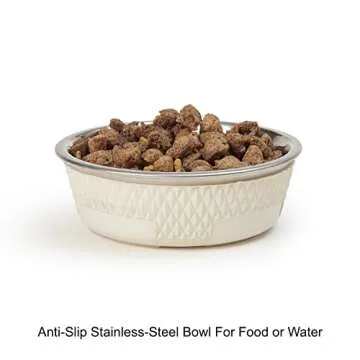 PetRageous Kona Non-Slip Stainless Steel Dog Bowl - 14oz