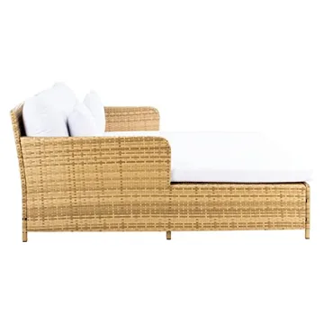 SAFAVIEH Outdoor Daybed Comfortable Natural/White