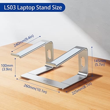 Ergonomic BESIGN LS03 Aluminum Laptop Stand for Comfort