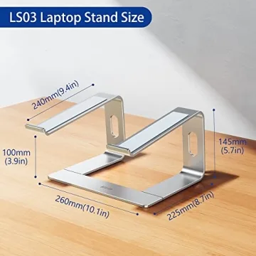 Ergonomic BESIGN LS03 Aluminum Laptop Stand for Comfort