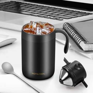 OARSE 16oz Camping Coffee Maker Pour Over Coffee Maker Set，Camp Pour Over Set，Portable Coffee Ki...