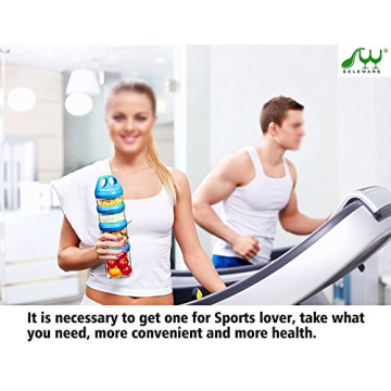 SELEWARE Stackable Food Storage Containers for Travel Snacks