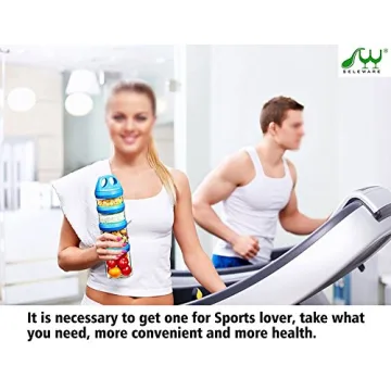 SELEWARE Stackable Food Storage Containers for Travel Snacks