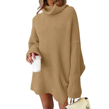LILLUSORY Turtleneck Sweater Dress for Women 2025