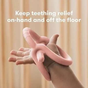 Frida Baby Get-A-Grip BabyTeether for Teething Relief | 100% Food-Grade Silicone Teething Toys for B...