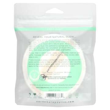 Organic Cotton Exfoliating Hydro Sponge Earth Therapeutics - 1 Pack
