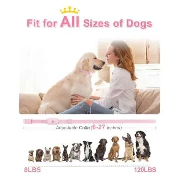 Bousnic Shock Collar for Dogs - Waterproof Rechargeable Dog Electric Training Collar with Remote for Small Medium Large Dogs with Beep, Vibration, Safe Shock Modes (8-120 Lbs)