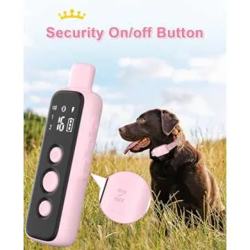 Bousnic Shock Collar for Dogs - Waterproof Rechargeable Dog Electric Training Collar with Remote for Small Medium Large Dogs with Beep, Vibration, Safe Shock Modes (8-120 Lbs)