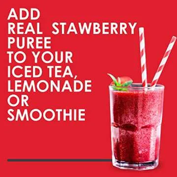 Funkin Strawberry Puree | Real Fruit, Two Ingredient, Natural Mixer for Cocktails, Drinks, Smoothies | Vegan, Non-GMO, Gluten-Free (2.2 lbs)