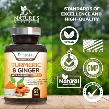 Nature's Turmeric Curcumin 1950mg with Ginger & BioPerine