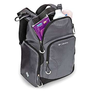 Columbia Summit Rush Diaper Backpack in Grey